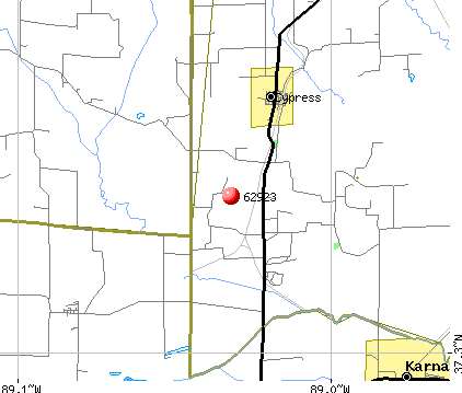 Cypress, IL (62923) map