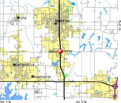 Energy, IL (62933) map