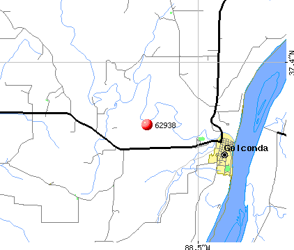 Golconda, IL (62938) map