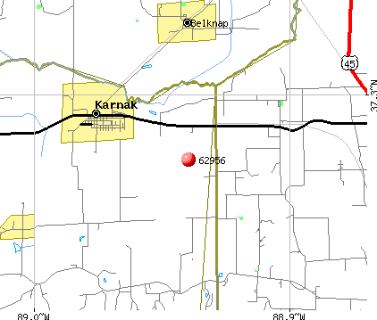 Karnak, IL (62956) map