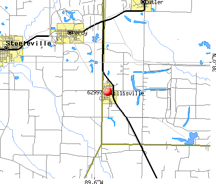 Willisville, IL (62997) map
