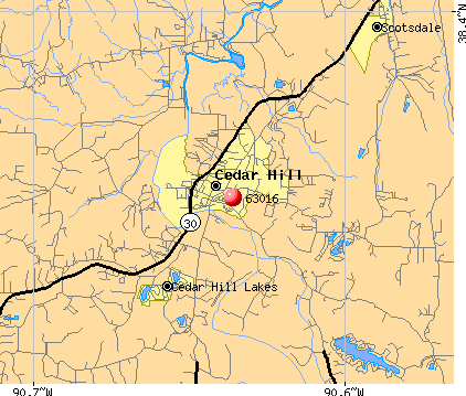 Cedar Hill, MO (63016) map
