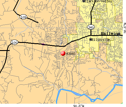 Wildwood, MO (63040) map
