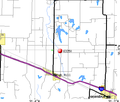 High Hill, MO (63350) map