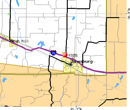 Jonesburg, MO (63351) map