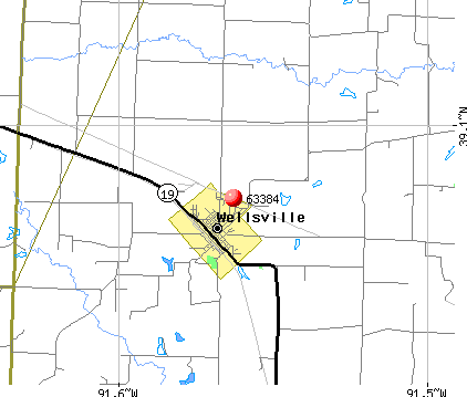 Wellsville, MO (63384) map