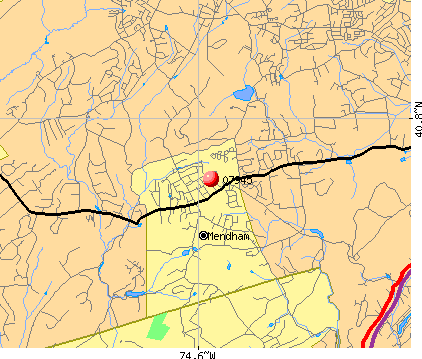 Mendham, NJ (07945) map