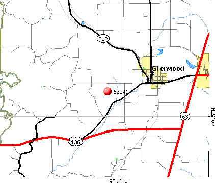 Glenwood, MO (63541) map