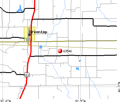 Greentop, MO (63546) map