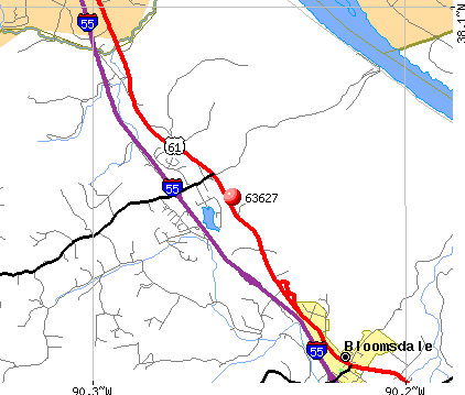 Bloomsdale, MO (63627) map