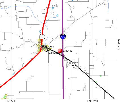 Benton, MO (63736) map