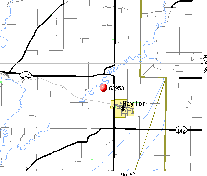Naylor, MO (63953) map