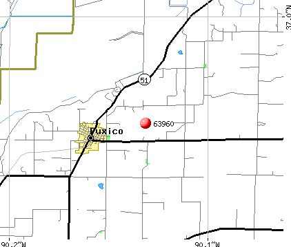 Puxico, MO (63960) map