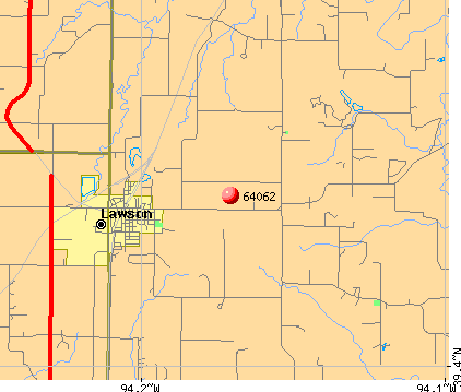 Lawson, MO (64062) map