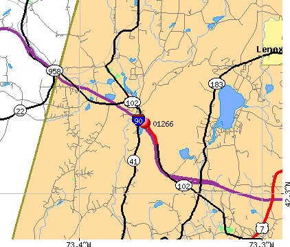 West Stockbridge, MA (01266) map
