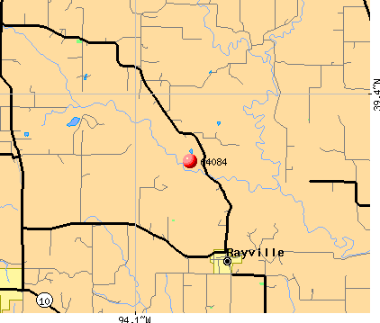 Rayville, MO (64084) map