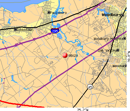 , NJ (08020) map
