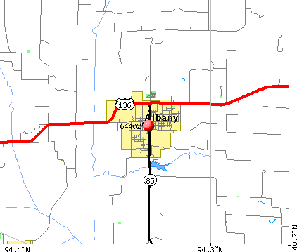 Albany, MO (64402) map