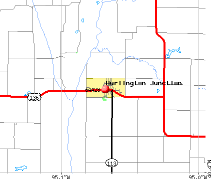 Burlington Junction, MO (64428) map