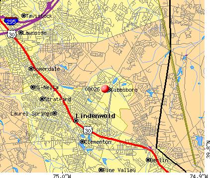 Gibbsboro, NJ (08026) map