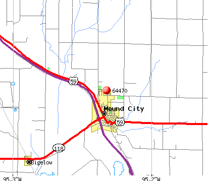 Mound City, MO (64470) map