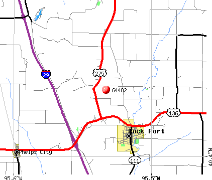 Rock Port, MO (64482) map