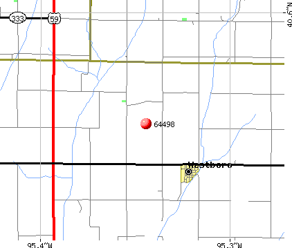 Westboro, MO (64498) map