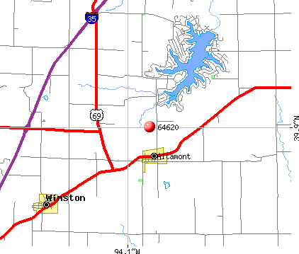 Altamont, MO (64620) map