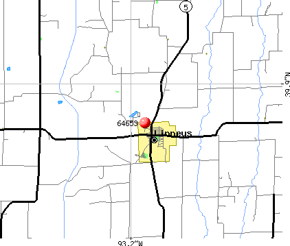 Linneus, MO (64653) map