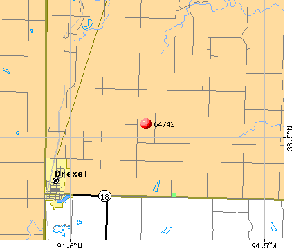 Drexel, MO (64742) map