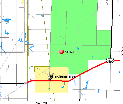 Mindenmines, MO (64769) map