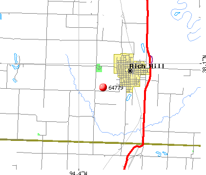 Rich Hill, MO (64779) map