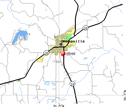 Owensville, MO (65066) map
