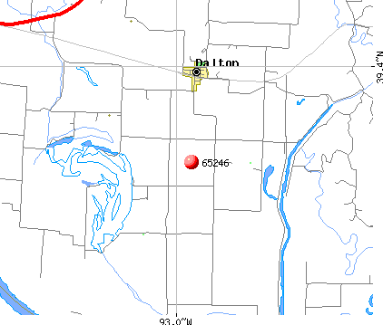 Dalton, MO (65246) map