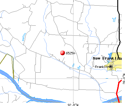Franklin, MO (65250) map