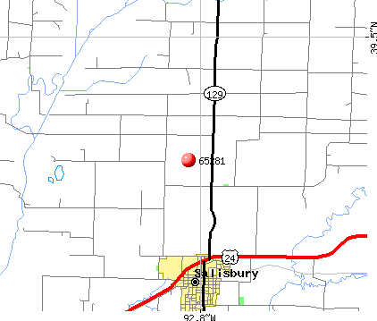 Salisbury, MO (65281) map