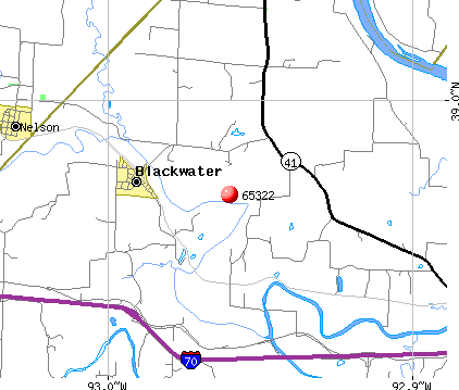 Blackwater, MO (65322) map