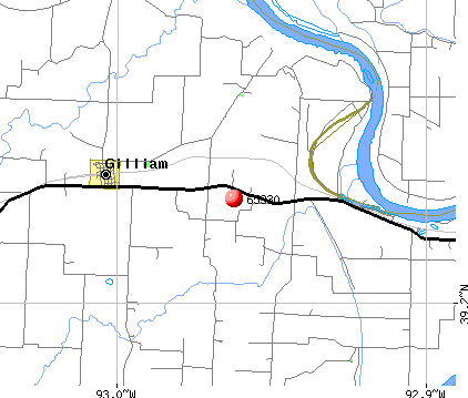 Gilliam, MO (65330) map