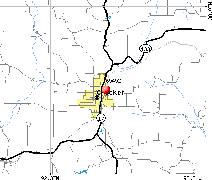Crocker, MO (65452) map