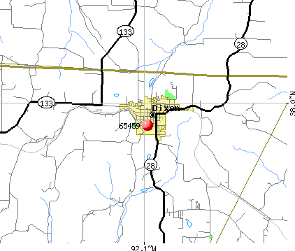 Dixon, MO (65459) map