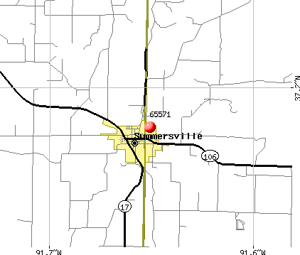 Summersville, MO (65571) map