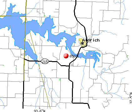 Aldrich, MO (65601) map