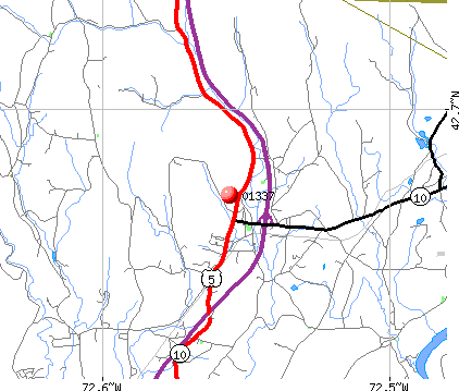 Bernardston, MA (01337) map