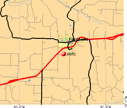 Fordland, MO (65652) map