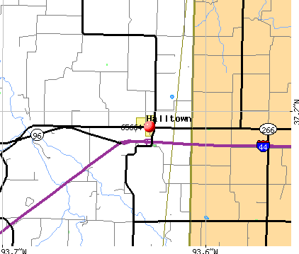Halltown, MO (65664) map