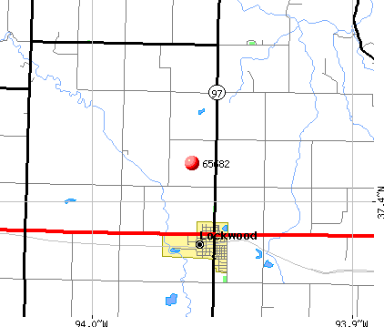 Lockwood, MO (65682) map