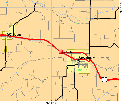 Seymour, MO (65746) map