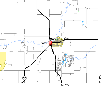 Mound City, KS (66056) map