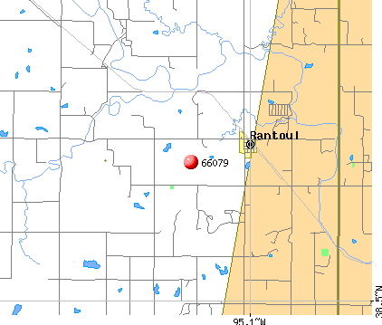 Rantoul, KS (66079) map