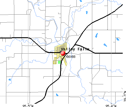 Valley Falls, KS (66088) map